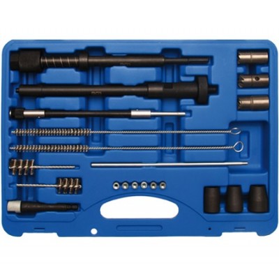 Injector well cleaning kit - glow plug
