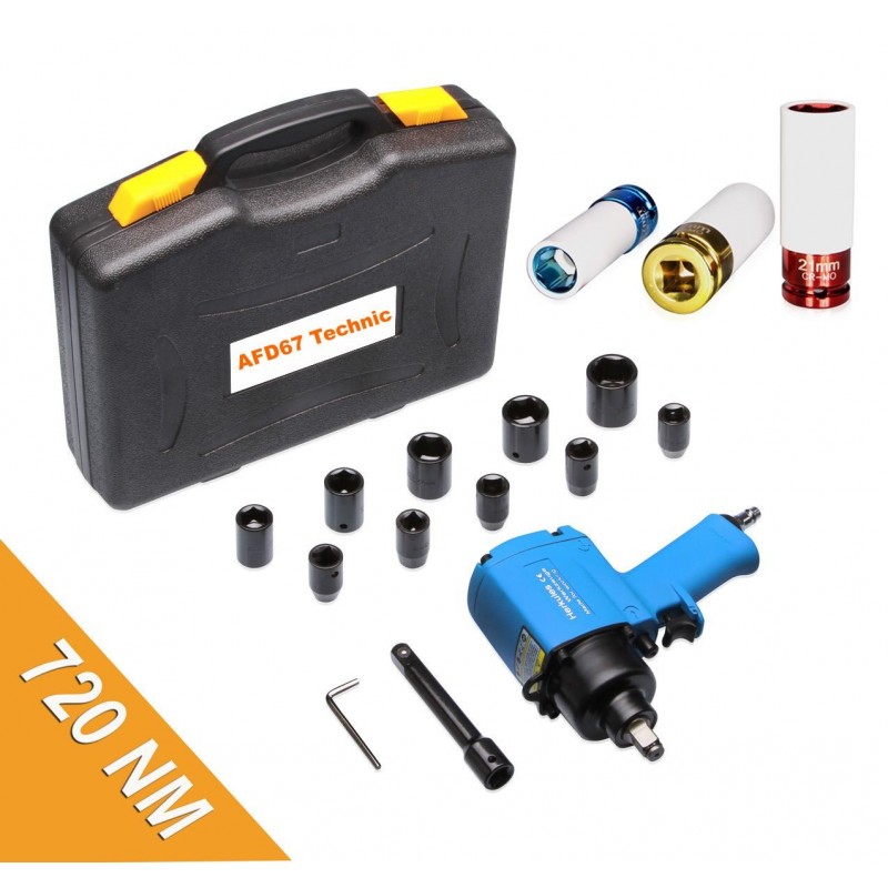 Impact wrench kit + special aluminum rim socket