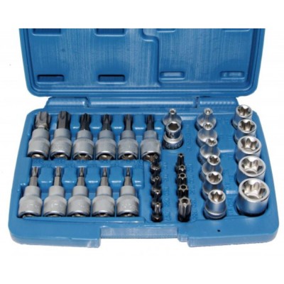 34 RIBE E-TORX, T-TORX sockets.