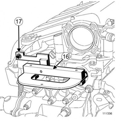 3 Pcs Outil de calage du moteur trousse de calage de Distribution Moteur PR  Renault 1.4 1.6 16V
