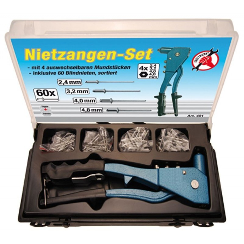 Rivet pliers set