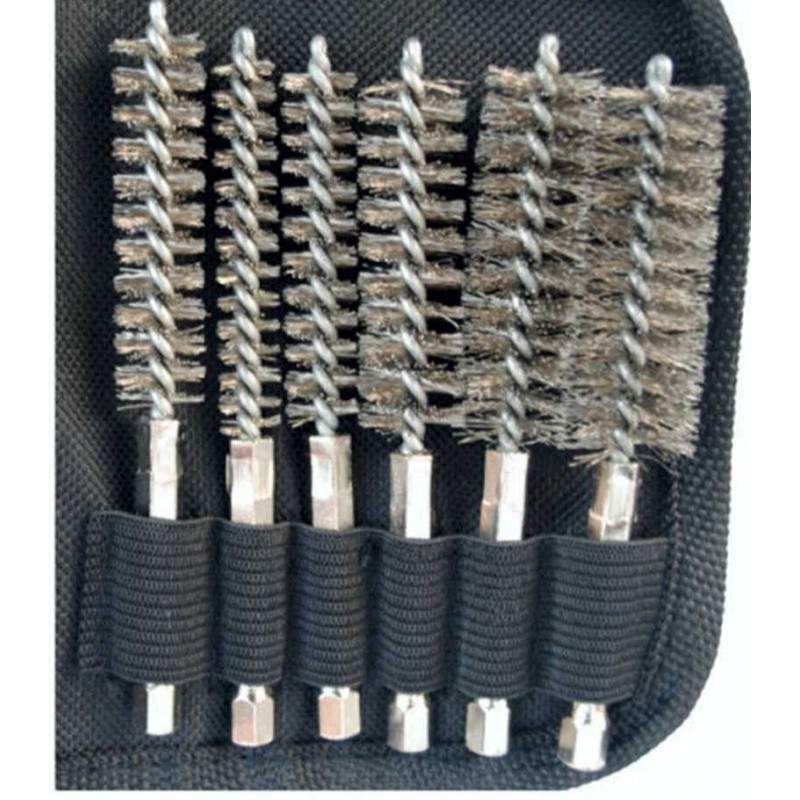 18 Nylon, Steel, Brass cleaning brushes