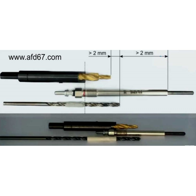 Broken glow plug extractor