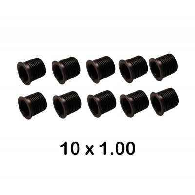 10 Inserts of M10 x 1.0