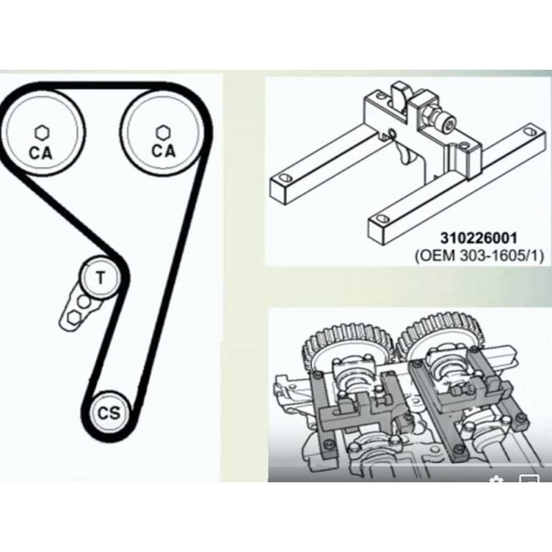 Kit calage Ford 1.0 3 Cyl. EcoBoost VCT SCTi