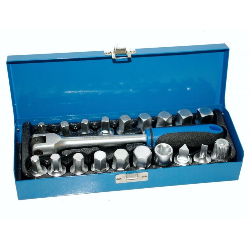 Sockets for auto drain plug