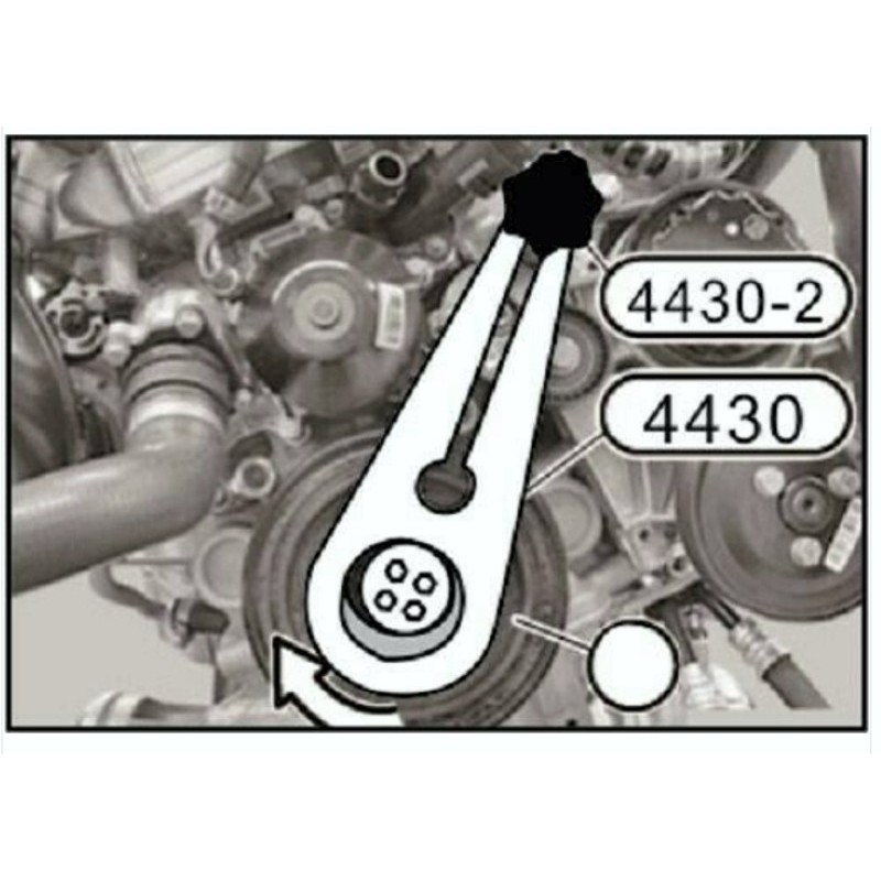 BMW N47 crankshaft pulley removal kit