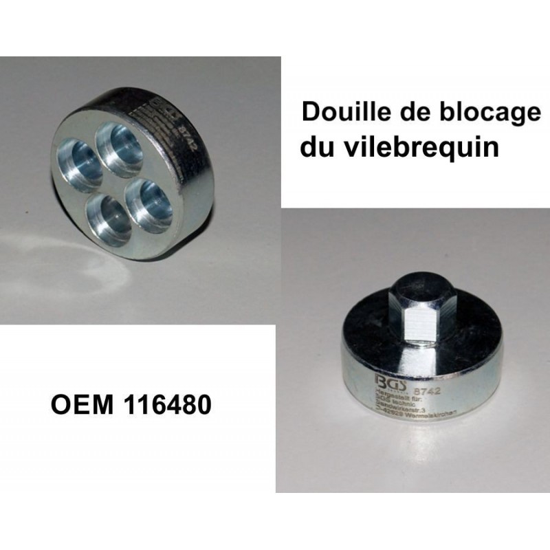 BMW N47 crankshaft pulley removal kit