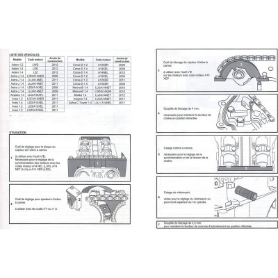 Kit Calage distribution PSA, Opel 1.2 THP VTI GDI PureTech AFD67