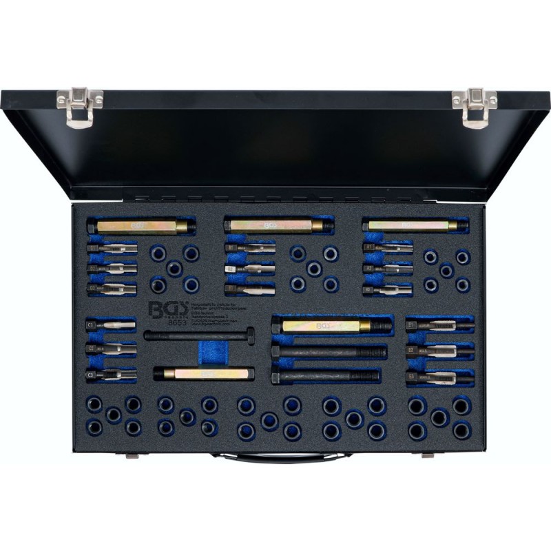 vidaXL Kit de réparation filetage bougie préchauffage 33pcs M8 M10