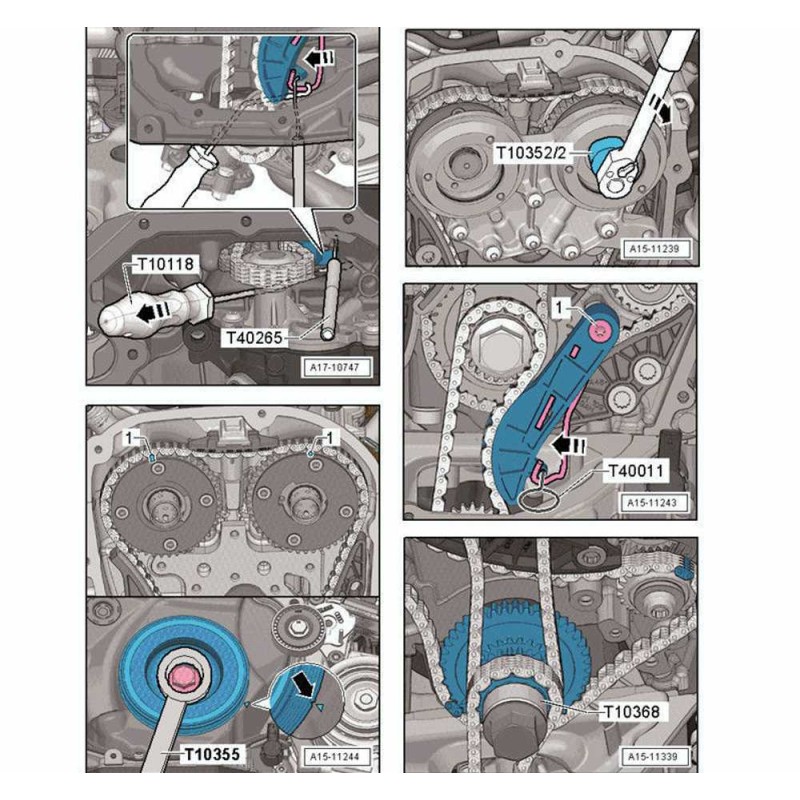 Kit calage distribution VAG Audi Golf VII 1,8 L 2,0 FSI TFSI