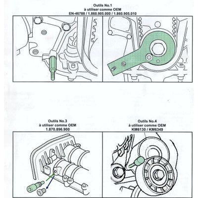 Kit de calage moteur diesel CITROèN/PEUGEOT, FIAT, RENAULT, VAUXHALL/OPEL,  IVECO