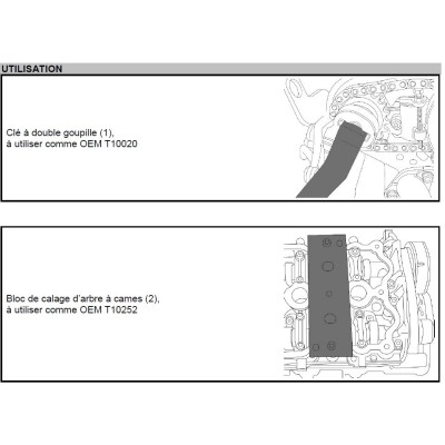 Jeu d'outils de calage d'arbre à cames moteur, pour VW Audi RS7