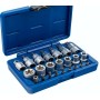 Juego de llaves de vaso Torx TX SET-23, 23 piezas, 12,5 mm (1/2")