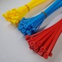 150 Colliers de serrage nylon rilsan 250mm, bleu jaune rouge