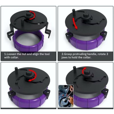 Universal Adjustable Fuel Cap Wrench Tool.